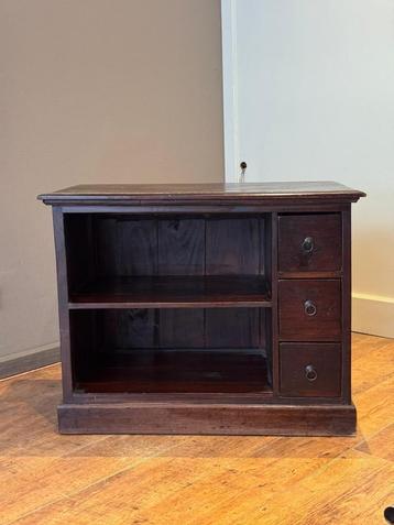 Massief Houten Kast - Wastafel/TV Meubel beschikbaar voor biedingen