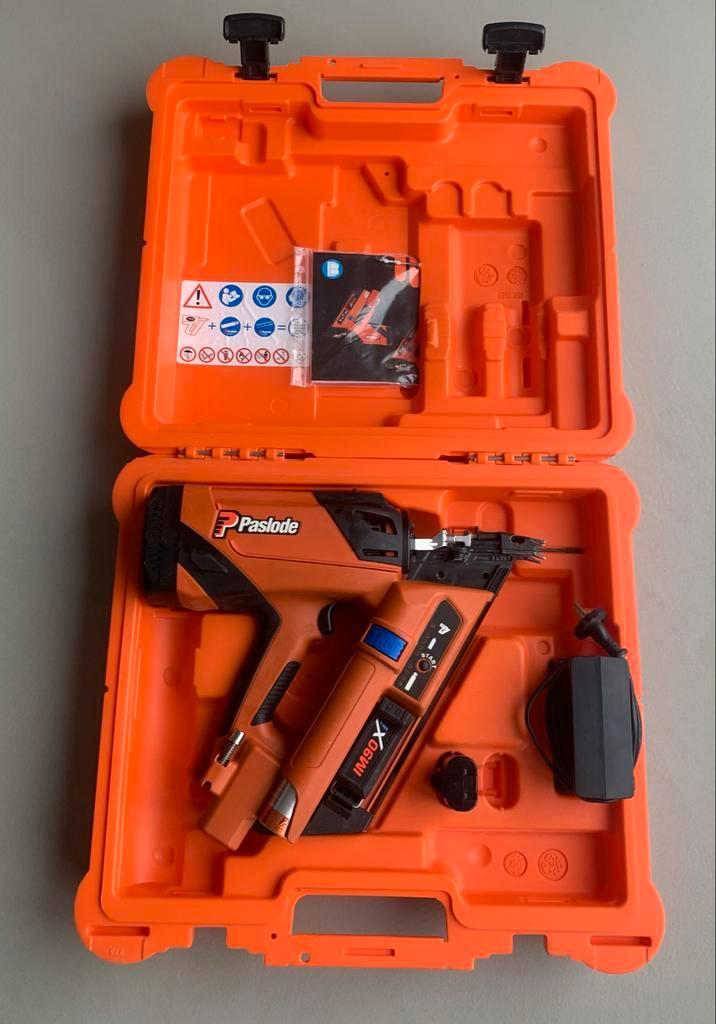 Paslode IM90Xi Impulse Stripnagelapparaat 50-90mm, Doe-het-zelf en Verbouw, Gereedschap | Handgereedschap, Zo goed als nieuw, Ophalen of Verzenden