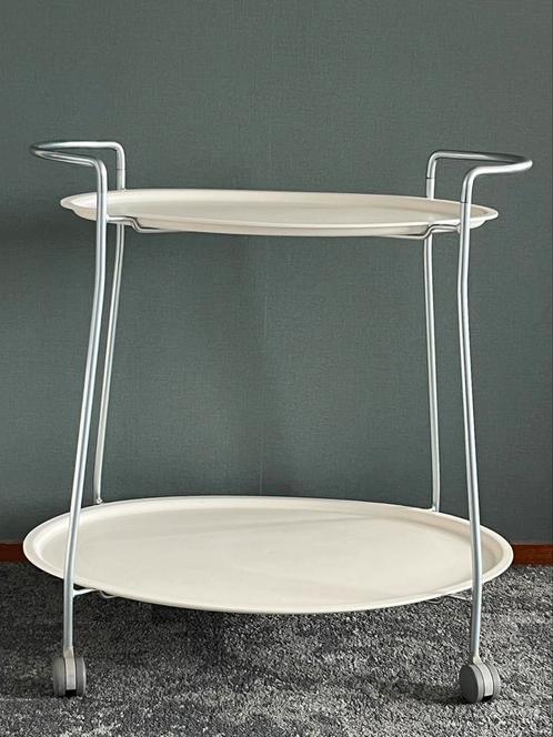 IKEA PS serveerwagen/trolley, Monika Mulder, Huis en Inrichting, Tafels | Bijzettafels, Zo goed als nieuw, Ovaal, 60 cm of meer