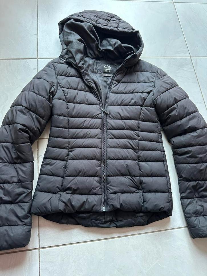 C&A zwart jas S, Kleding | Dames, Jassen | Winter, Gedragen, Maat 36 (S), Zwart, Ophalen of Verzenden