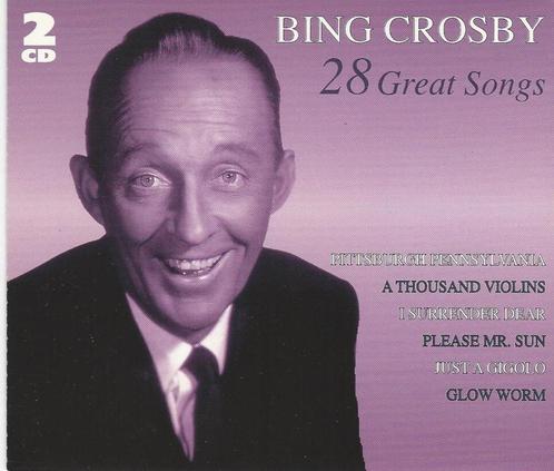 Bing Crosby – 28 Great Songs = 2cd BOX = 3,99, Cd's en Dvd's, Cd's | Instrumentaal, Zo goed als nieuw, Ophalen of Verzenden