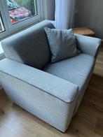 Grijze love seat fauteuil, Pronto, Huis en Inrichting, Fauteuils, Ophalen, 75 tot 100 cm, Zo goed als nieuw, 100 tot 125 cm
