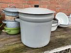Grijs emaille wasketel, Ophalen