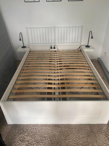 Ikea Brimnes 140x200 met lattenbodems