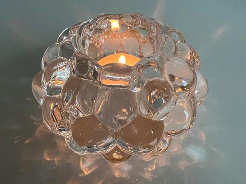 Vintage Orrefors Kosta Boda Raspberry Kandelaar Votive, Huis en Inrichting, Woonaccessoires | Kandelaars en Kaarsen, Zo goed als nieuw
