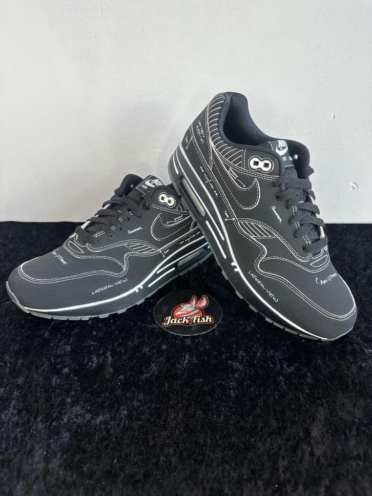 Nike air Max 1 Sketch black - size 41, Kleding | Heren, Schoenen, Nieuw, Sneakers of Gympen, Overige kleuren, Ophalen of Verzenden