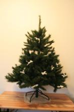 Kunst Kerstboom 120 cm met verlichting en ballen, Diversen, Kerst, Ophalen, Gebruikt