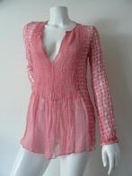 ANTIK BATIK roze zijde blouse maat 34-36 NIEUW zijden, Nieuw, Antik batik, Ophalen of Verzenden, Roze
