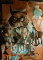 Owl/wisdom, Antiek en Kunst, Kunst | Schilderijen | Modern, Ophalen
