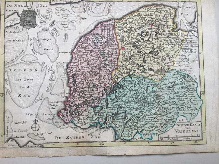 Friesland, A van Krevelt / Elwe & Langeveld – 1786, Antiek en Kunst, Kunst | Etsen en Gravures, Verzenden