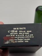 Ralph Lauren Polo Green vintage 100ML eau de toilette splash, Ophalen of Verzenden, Nieuw