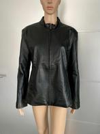 i34 Witteveen mt 42=L echt-leren jasje blazer colbert zwart, Kleding | Dames, Zwart, Maat 42/44 (L), Ophalen of Verzenden, Zo goed als nieuw