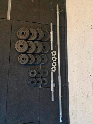 31kg Halterset met Stang & Dumbbellstangen beschikbaar voor biedingen
