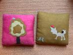 Handgemaakte vilten kussens - set van 2, Ophalen of Verzenden, Gebruikt, Overige kleuren, Vierkant