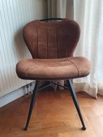 6 Eetkamerstoelen Tantini (Pronto), cognac, industrieel., Huis en Inrichting, Stoelen, Ophalen, Metaal, Bruin, Industrieel, modern