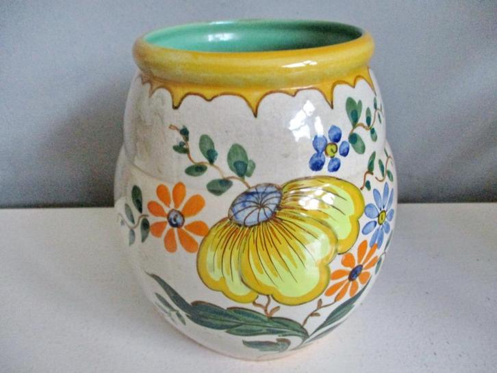 Kunstaardewerkfabriek Angelo vaas Gouda Holland fifties, Antiek en Kunst, Antiek | Keramiek en Aardewerk, Ophalen of Verzenden