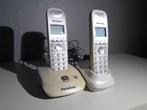 panasonic kx=tg2521nl met lader beetje vergeeld, Ophalen of Verzenden, Gebruikt, 2 handsets, Stralingsarm