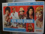 kaart Sophia Loren Marcello Mastroianni in Ieri, Oggi Domani, Ophalen of Verzenden, 1980 tot heden, Ongelopen, Sterren en Beroemdheden