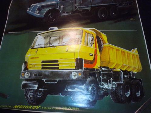3 Tatra posters T815 Kipper + Dakar 1986 + CF Phoenix Kipper, Verzamelen, Automerken, Motoren en Formule 1, Zo goed als nieuw