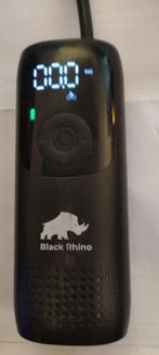 Black Rhino mini compressor met zaklamp en accu, Doe-het-zelf en Verbouw, 6 tot 10 bar, Ophalen of Verzenden, Zo goed als nieuw