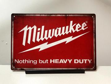 Milwaukee Nothing But Heavy Duty metalen reclamebord (Old Lo beschikbaar voor biedingen