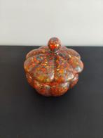 Art Deco Spetterglas Doosje met Deksel, Ophalen of Verzenden