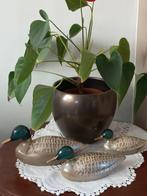 3 Vintage sierlijke messing eenden.
Zéér decoratief., Ophalen of Verzenden, Zo goed als nieuw, Goud, Overige materialen