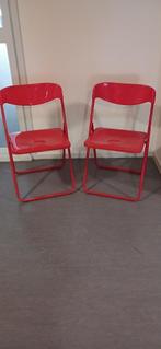 Vintage klapstoelen € 50,00, Huis en Inrichting, Stoelen, Ophalen, Twee, Zo goed als nieuw, Metaal
