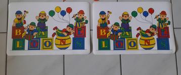 Diverse placemats Snoopy en clowns beschikbaar voor biedingen