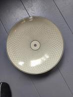 Vintage glazen plafond Lampekap, Huis en Inrichting, Ophalen of Verzenden, Zo goed als nieuw, Rond, Minder dan 25 cm