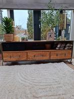 Industrieel TV meubel / Dressoir - Mango Hout - 180cm, Minder dan 50 cm, Zo goed als nieuw, Minder dan 100 cm, Industrieel