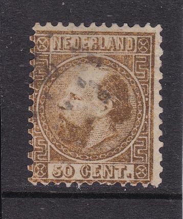 28.  1867-1868 Koning Willem III,  50 ct,   nr. 12,  gebr.  beschikbaar voor biedingen