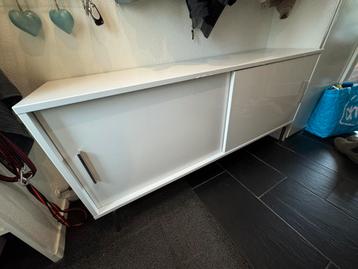 Witte kast schuifdeuren lak hoogglans *GRATIS*