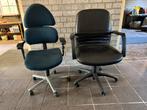 2 Bureaustoelen - In hoogte verstelbaar, Ophalen, Gebruikt, Zwart, Bureaustoel