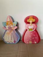 Twee Djeco Puzzels - Prinses en Fee, 10 tot 50 stukjes, Ophalen of Verzenden, Zo goed als nieuw, Van hout