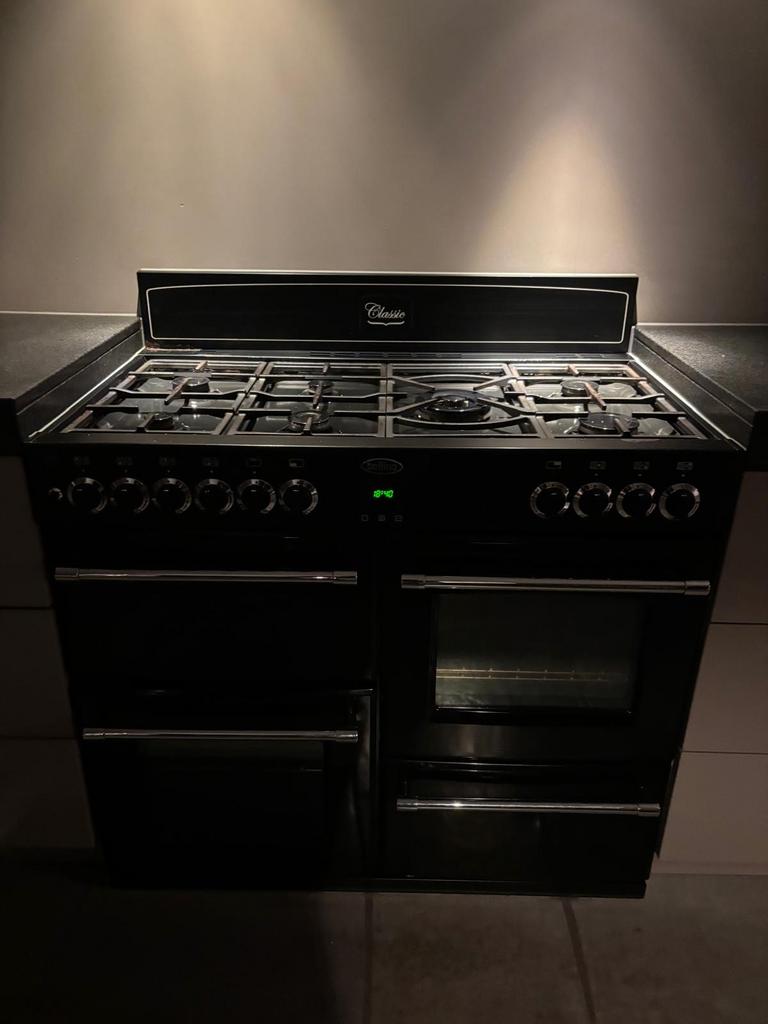 Mooie Belling gasfornuis – 6 gaspitten – 3 ovens, ., 60 cm of meer, Ophalen of Verzenden, Zo goed als nieuw