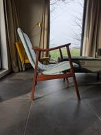 Louis van Teeffelen Fauteuil - Lichtblauw, Walnoot Frame, Ophalen
