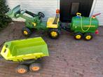 John Deere traptraktor met tankaanhanger en Claas aanhanger, Ophalen, Gebruikt, Overige merken