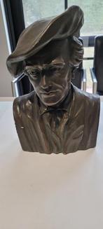 grote zware buste Wagner in gips, Antiek en Kunst, Verzenden