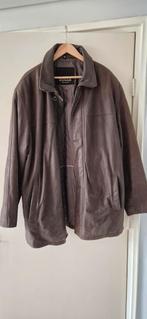Leren jas maat 56.  Iets langere jas, Bruin, Ophalen of Verzenden, Donar, Jas of Mantel