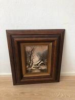 Winterlandschap schilderijtje .Bruinsma, Ophalen of Verzenden