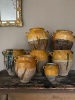 Tijdloos antiek frans aardewerk confit potten., Ophalen of Verzenden