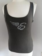 ESPRIT top donker bruin met studs maat L - zgan -, Kleding | Dames, Maat 38/40 (M), Bruin, Ophalen of Verzenden, Zo goed als nieuw