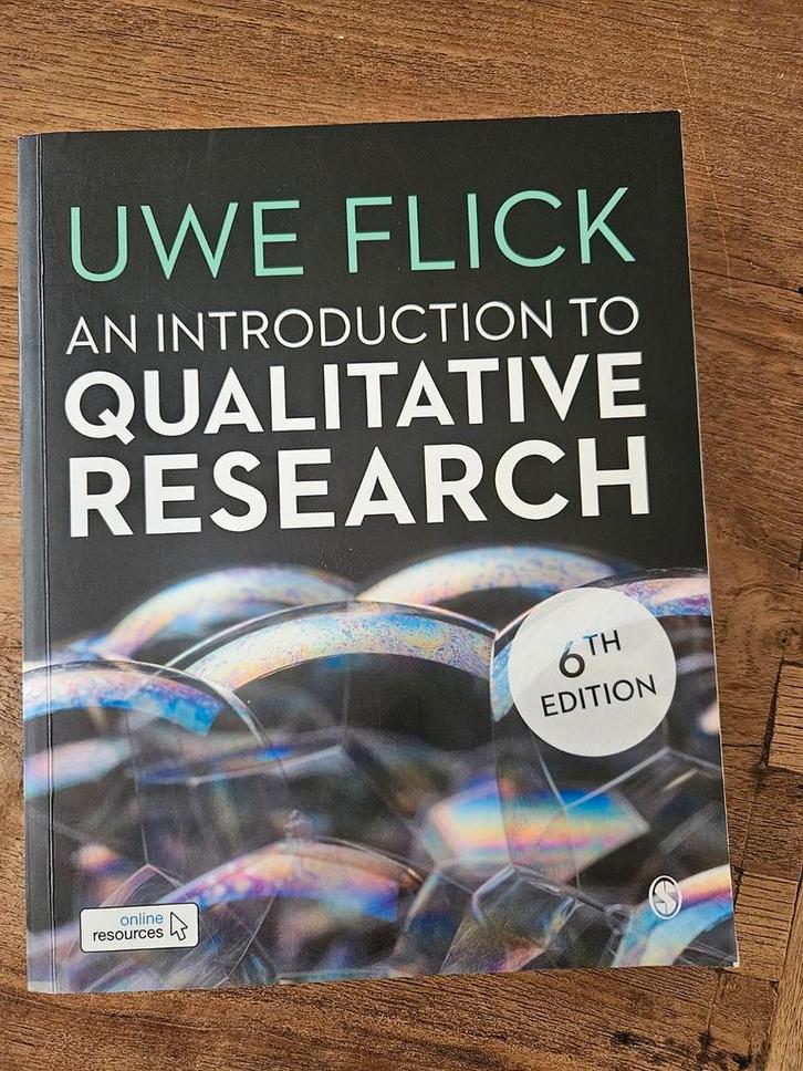 An introduction to qualitative research- Uwe Flick, 6e druk, Boeken, Informatica en Computer, Zo goed als nieuw, Ophalen