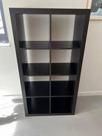 IKEA KALLAX Zwartbruin 8 vakken, Huis en Inrichting, Ophalen, Met plank(en), Gebruikt, Overige materialen