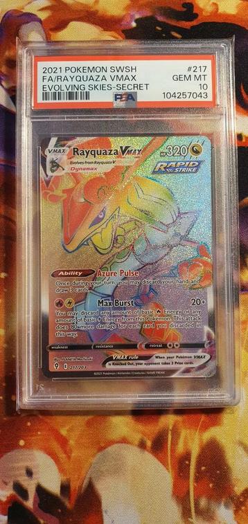 Rayquaza vmax evs 217 psa10 mint beschikbaar voor biedingen