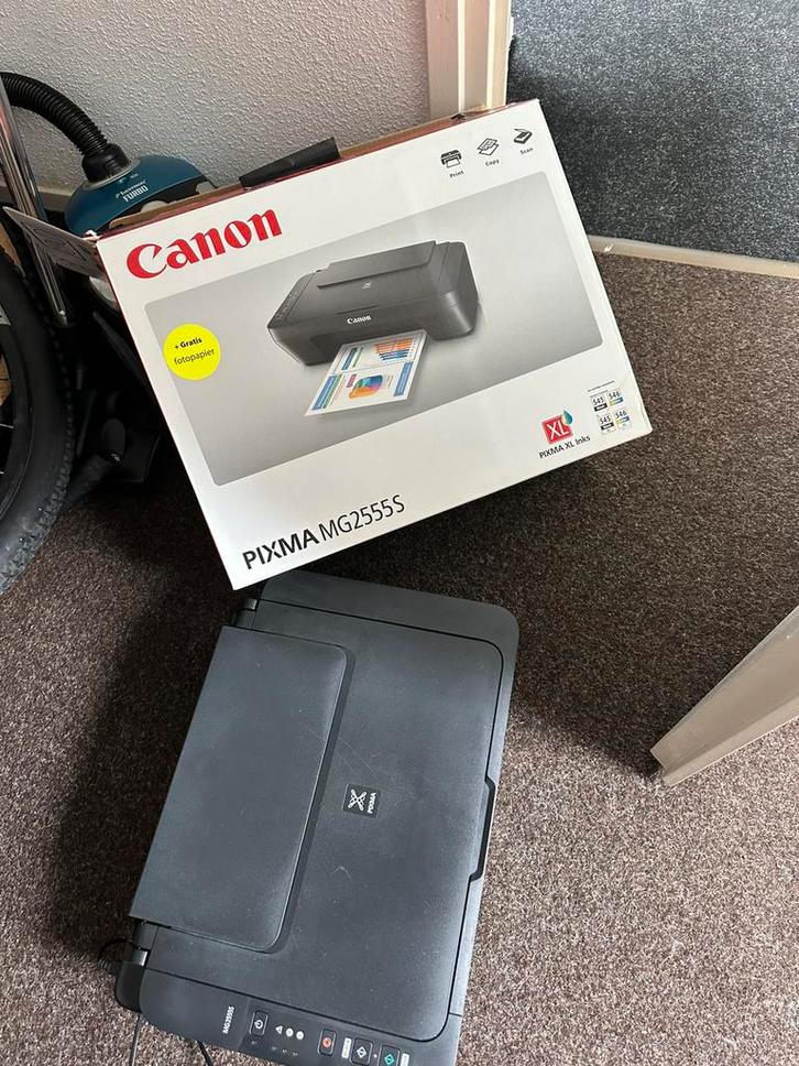 Canon pixma MG2555S, Computers en Software, Printers, Zo goed als nieuw, Printer, Kleur printen, Kopieren, Scannen, Zwart-en-wit printen