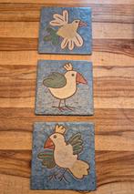 Tegeltjes van chamotteklei van Frouwien Visser/Soenveld, Antiek en Kunst, Ophalen