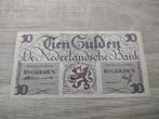 Mooi biljet 10 gulden geldzuivering Lieftinck na WOII, 1945, Ophalen of Verzenden, 10 gulden