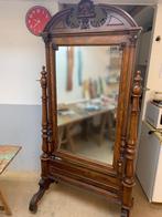 Mooie antieke spiegel te koop, Antiek en Kunst, 50 tot 100 cm, 150 tot 200 cm, Ophalen